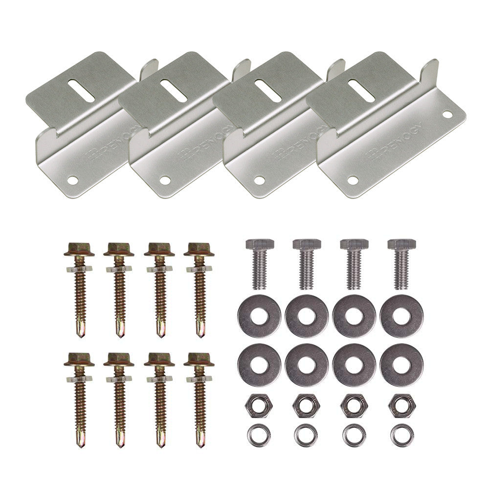 Kit de 4 supports de fixation en Z pour panneau solaire