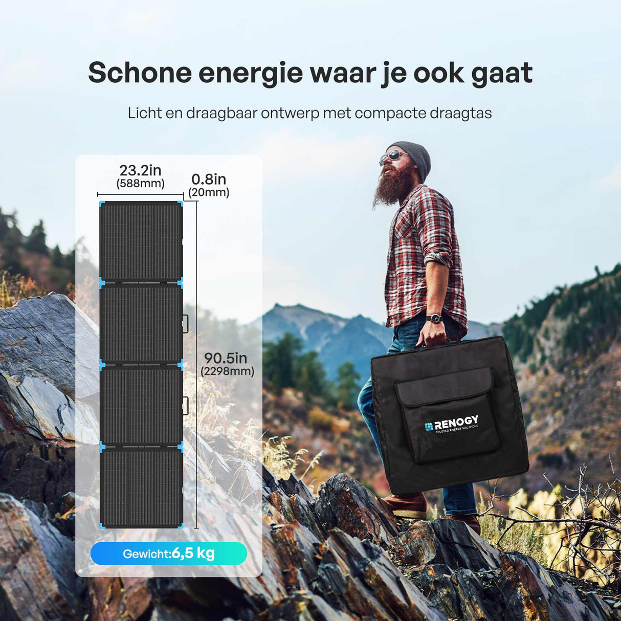 Valise Panneau Solaire Portable Légère 220W
