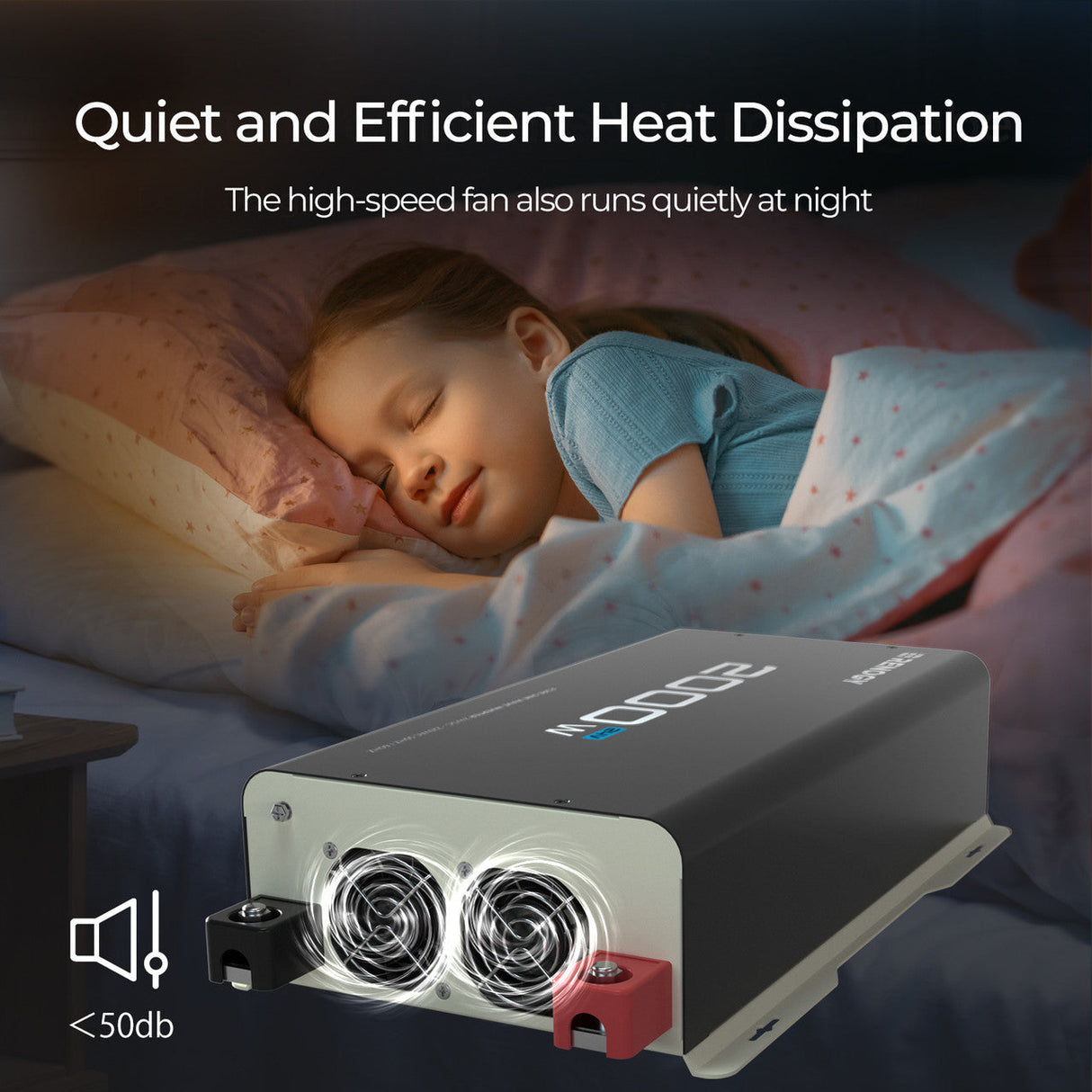 Onduleur à onde sinusoïdale pure 2000 W 24 V