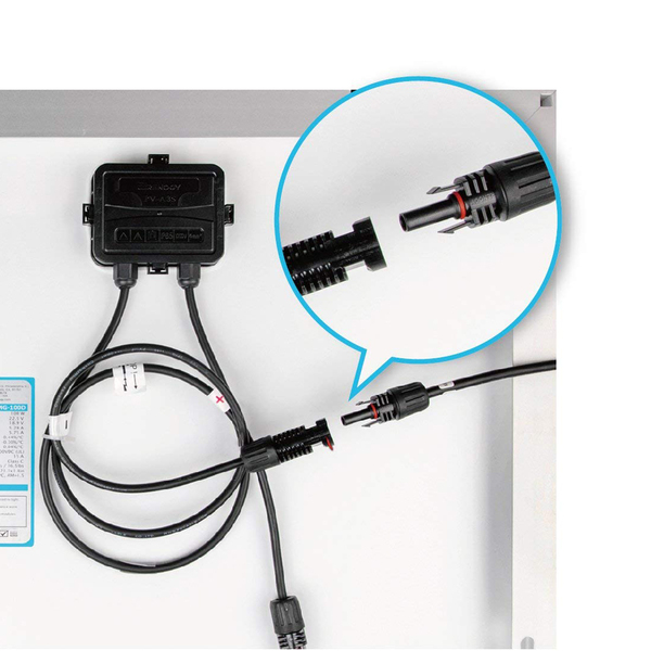 Kit adaptateur solaire entre panneau solaire et régulateur de charge (une paire)