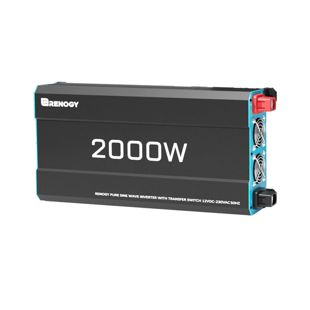 2000W 12V Solar Inverter Pure Sine Wave DC to AC for Camper Van Motorhome Off-Grid
