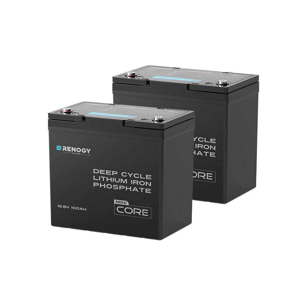 2 packs Core Mini - Batterie Lithium Fer Phosphate 12,8V 100Ah