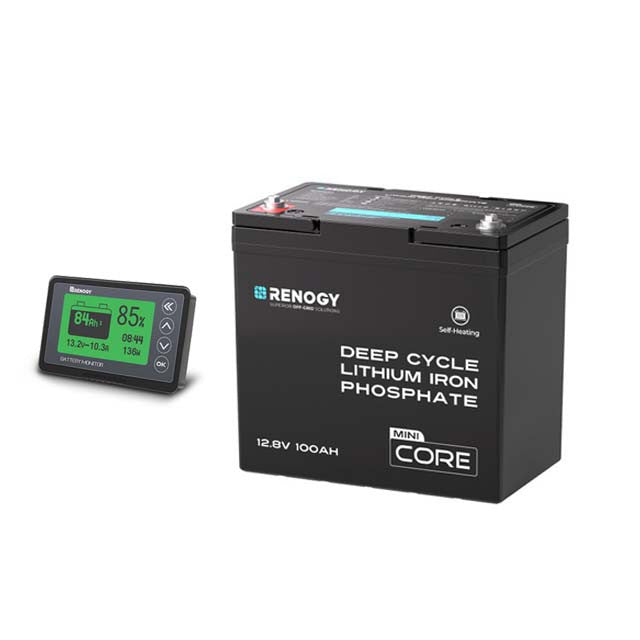 Core Mini DuoHeat — LiFePO₄ 12,8 V 100 Ah Batterij