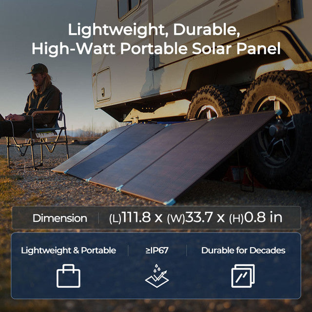 Valise solaire portable Renogy 400W/300W/100W – Légère et puissante