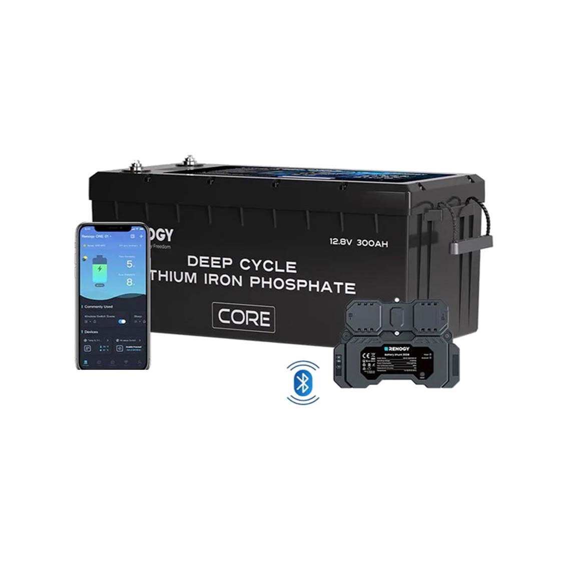 Renogy 12V 300Ah Core Series LiFePO4 Accu – Zelfverwarmend (Nieuwe Versie)