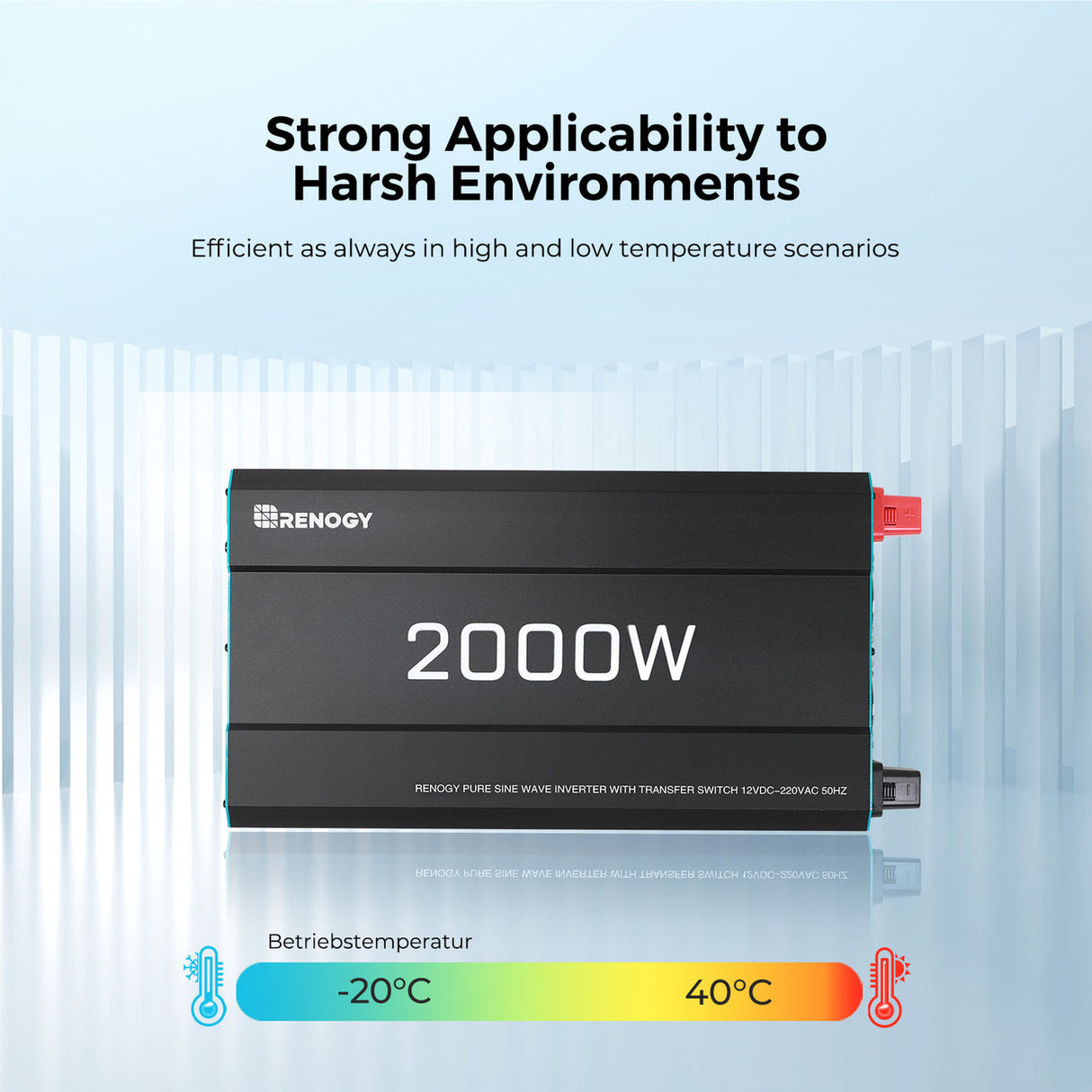 2000W 12V Zuivere Sinus Omvormer – DC naar AC voor Camper, Buscamper & Off-Grid