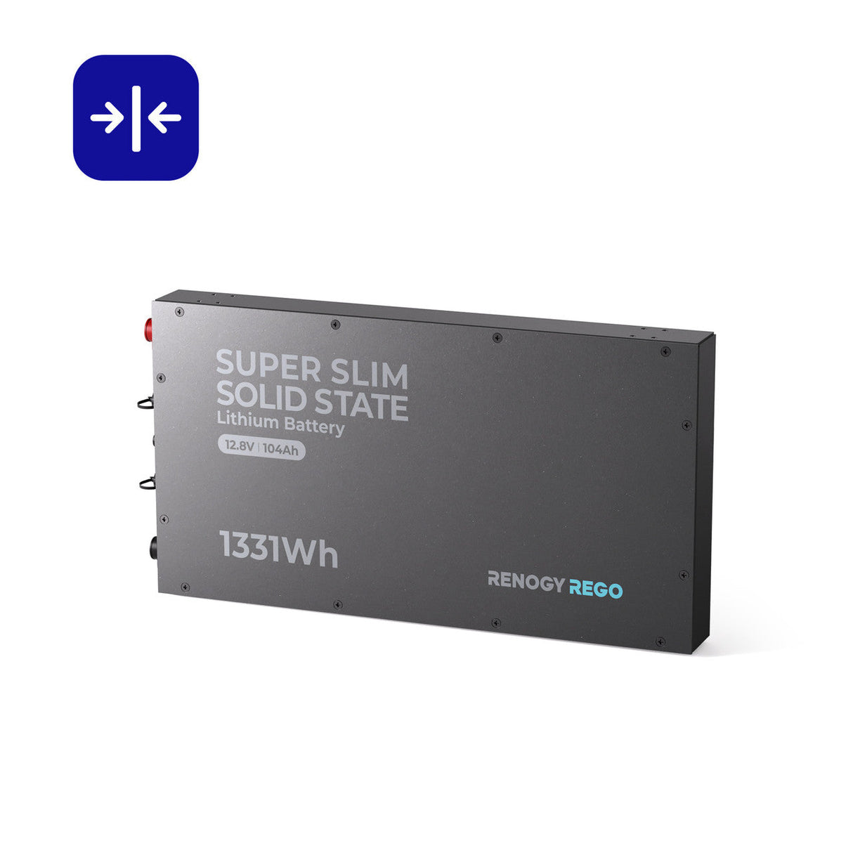 REGO - Batterie au lithium fer phosphate super fine 12,8 V 104 Ah