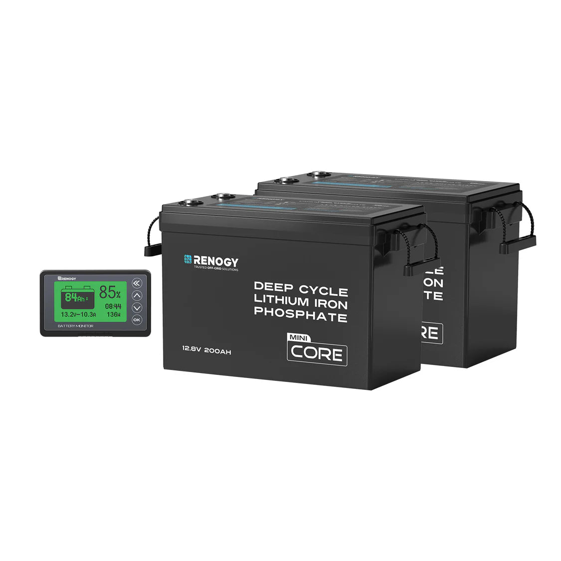 Renogy Core Mini 12,8V 200Ah LiFePO4 Batterij met Lage-Temperatuur