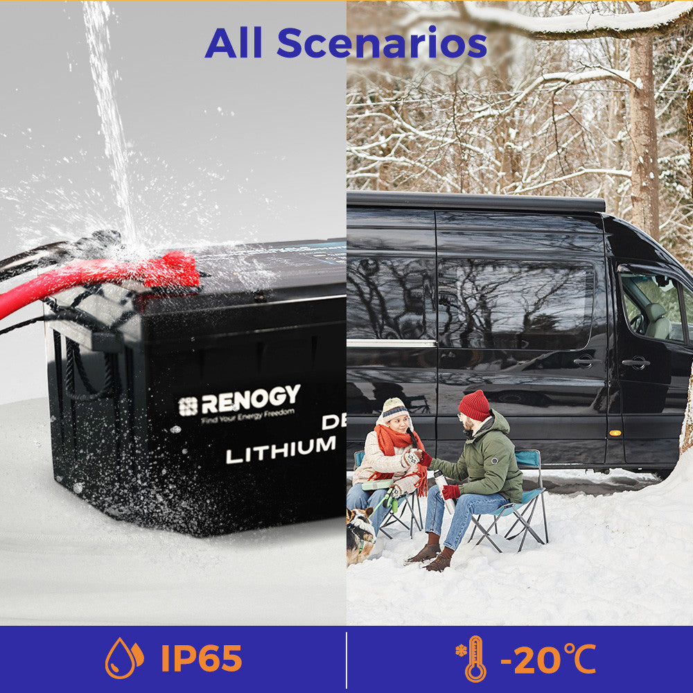 Batterie lithium LiFePo4 24 V 100 Ah avec auto-chauffage