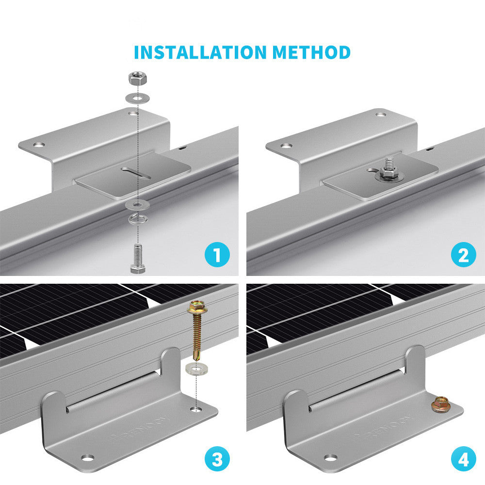 Kit de câblage et de montage pour panneau solaire 100 W