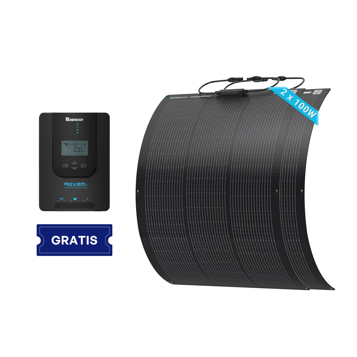 Flex ShadowFlux 200W flexibel zonnepaneel Anti-Shading N-type