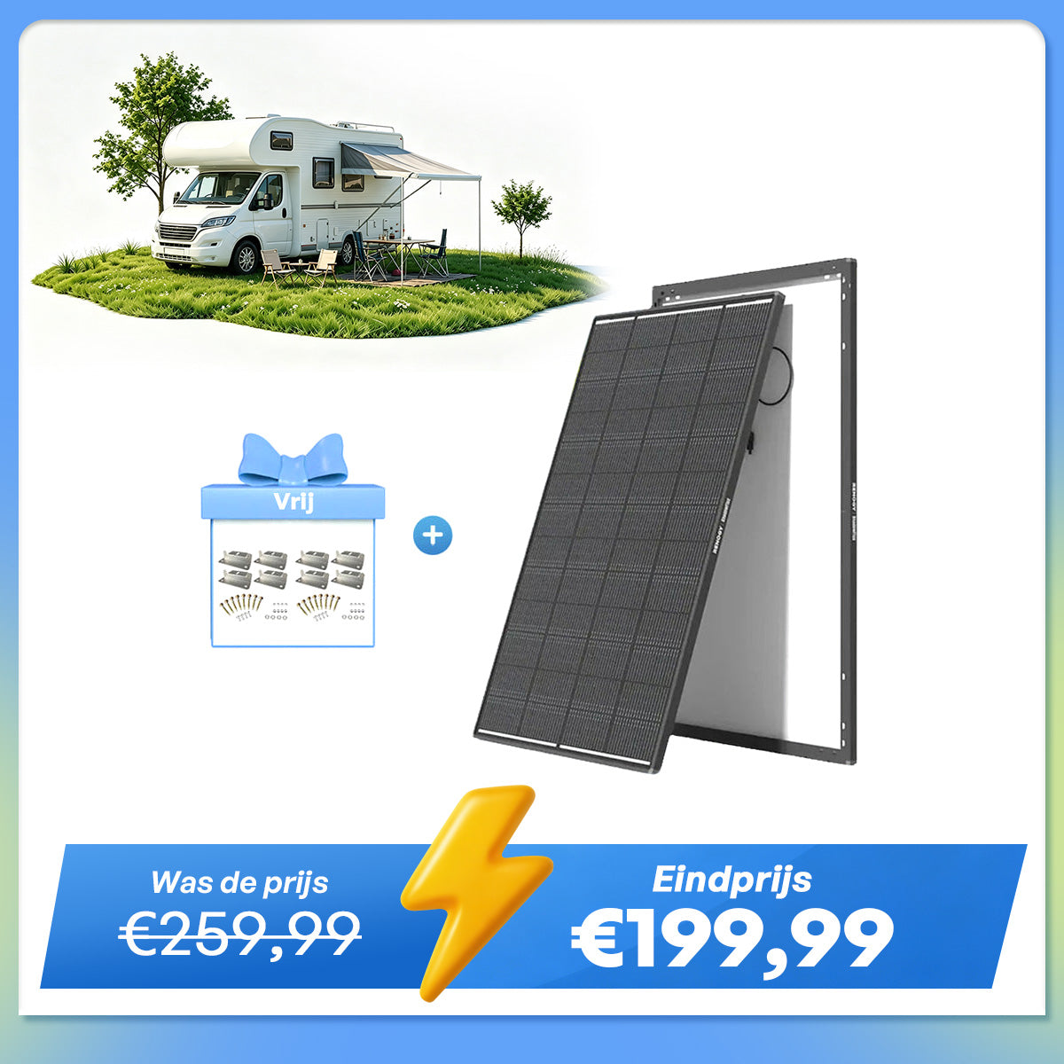 ShadowFlux 200W N-type Hoogefficiënt Anti-Shading Zonnepaneel