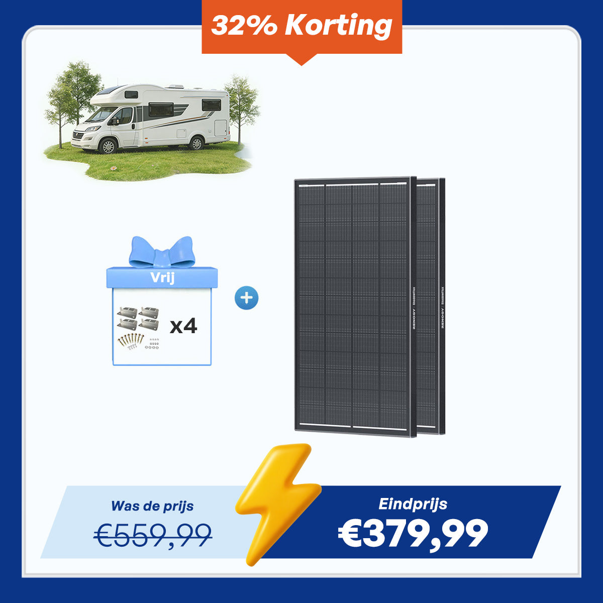 ShadowFlux 200W N-type Hoogefficiënt Anti-Shading Zonnepaneel