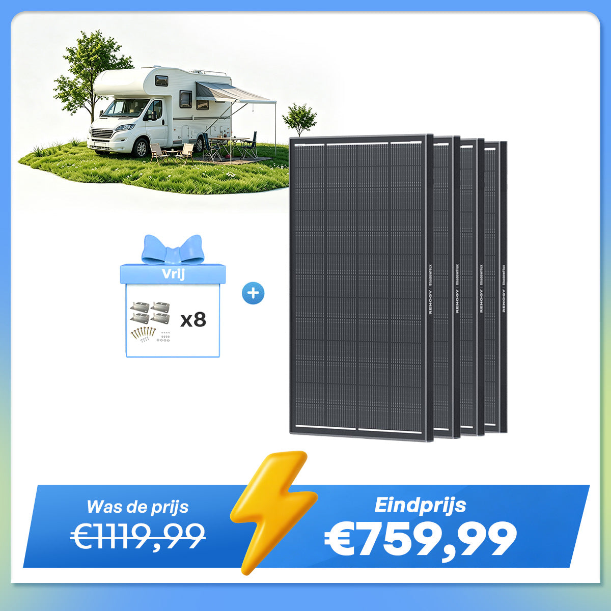 ShadowFlux 200W N-type Hoogefficiënt Anti-Shading Zonnepaneel