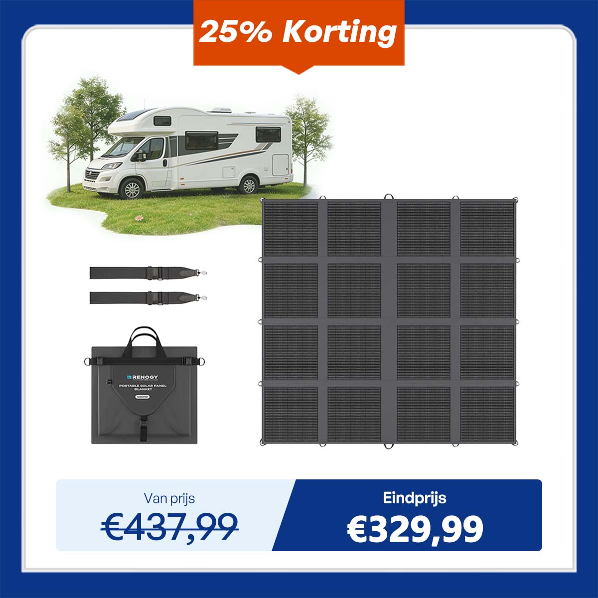 200W / 400W Zonnepaneeldeken