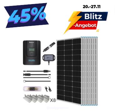 Kit solaire Premium 800W 12V/24V avec contrôleur de charge MPPT Rover 60A pour camping-car, caravane, bateau et systèmes hors réseau