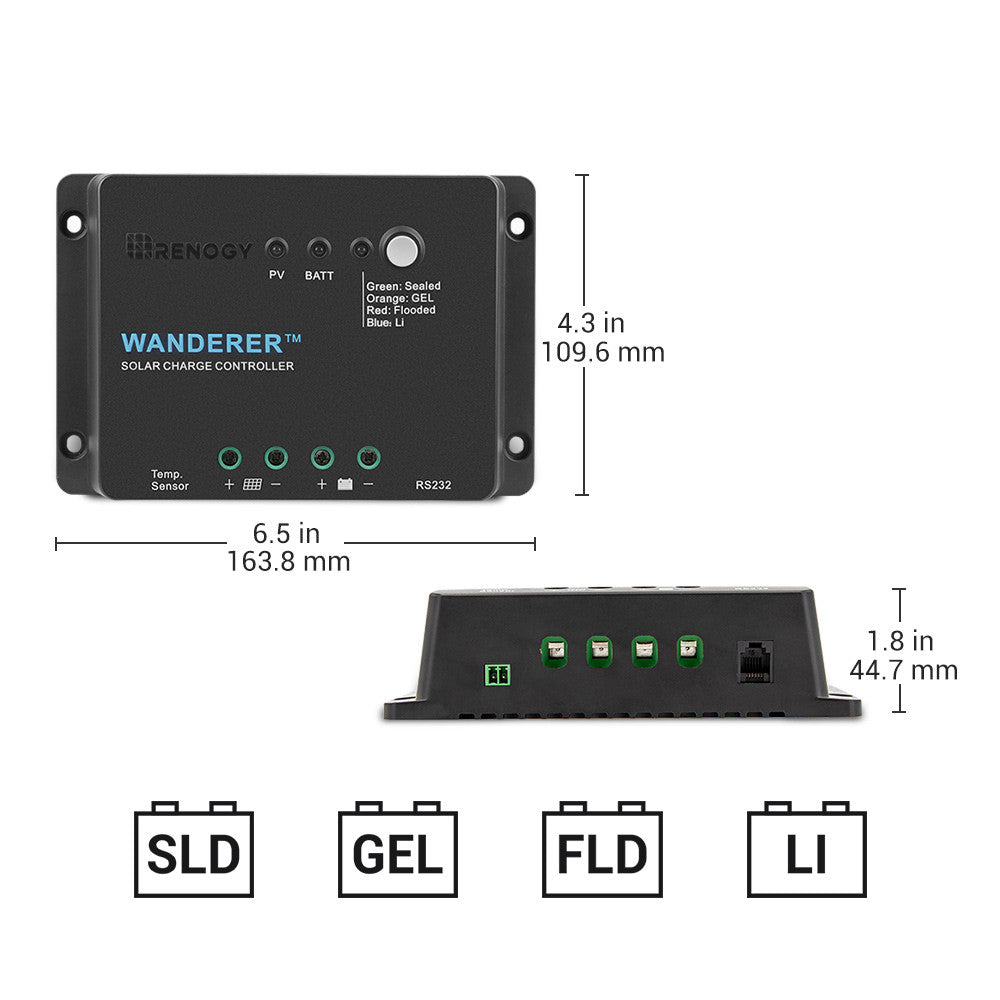 Wanderer Li 30A PWM Charge Controller | Renogy EU | Renogy NL