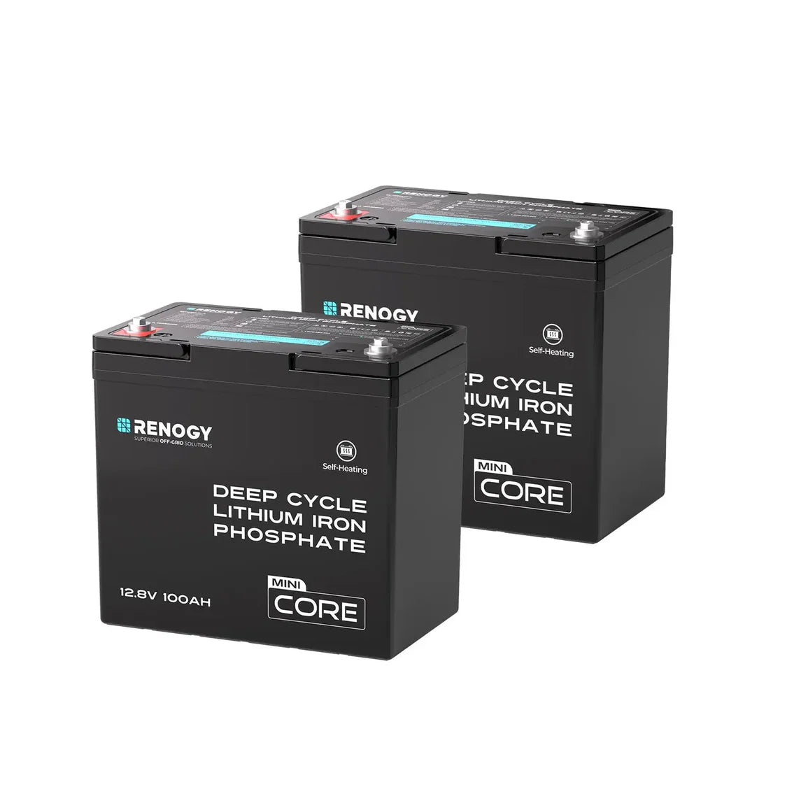 Core Mini DuoHeat — LiFePO₄ 12,8 V 100 Ah Batterij