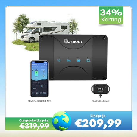 12V 50A DC-DC Acculader met MPPT | Compatibel met LiFePO4, Loodzuur, SLA, Gel & AGM Accu’s