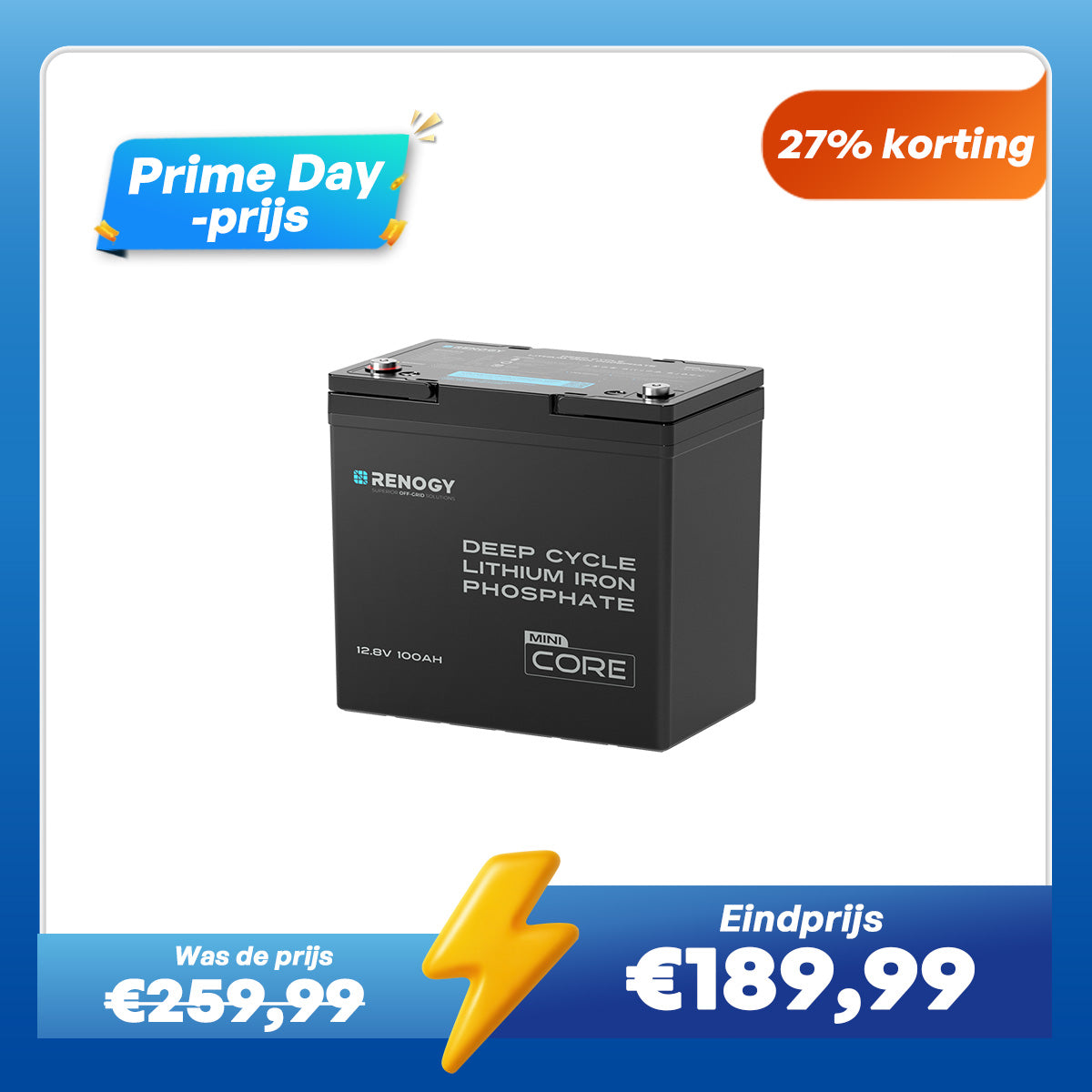 Core Mini – 12,8V 100Ah LiFePO4 Accu