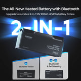 12V 200Ah LiFePO4 Pro Smart Accu – Bluetooth & Autoverwarming