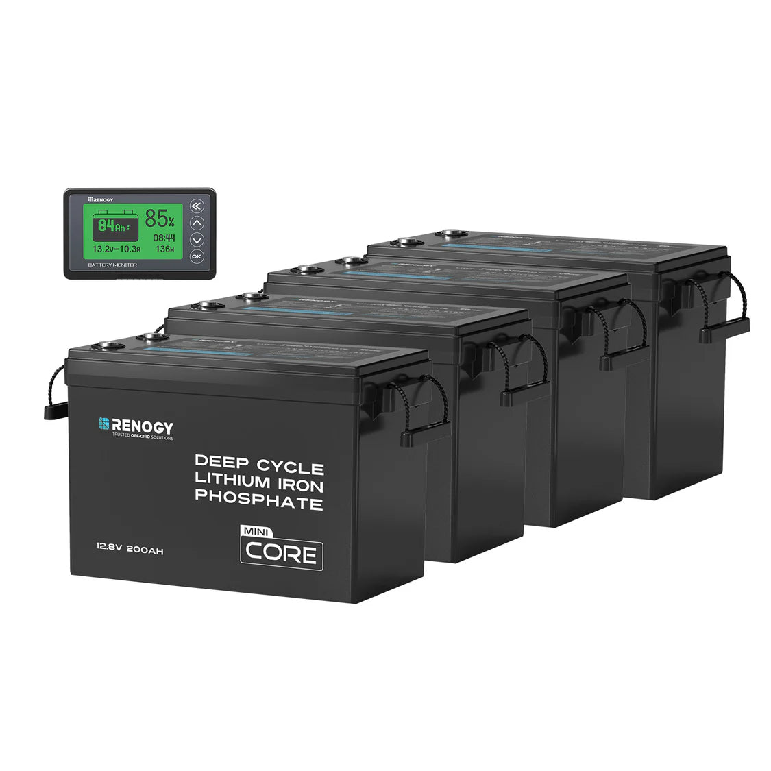 Renogy Core Mini 12,8V 200Ah LiFePO4 Batterij met Lage-Temperatuur