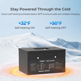 Pro - 12V 135Ah/200Ah LiFePO4-accu onder de zitting, Bluetooth