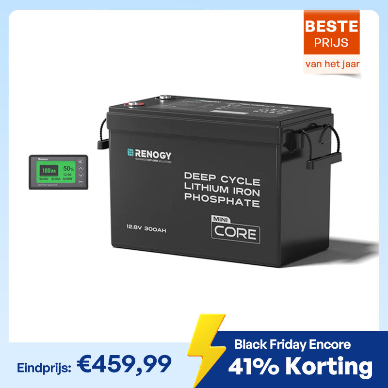 Core Mini – 12,8V 300Ah LiFePO4 Accu met Laagtemperatuurbescherming