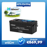 Renogy 12V 300Ah Core Series LiFePO4 Accu – Zelfverwarmend (Nieuwe Versie)