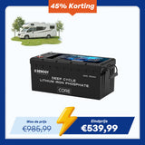 Batterie LiFePO4 12V 300Ah Core Series de Renogy – Auto-chauffante (Nouvelle Version)