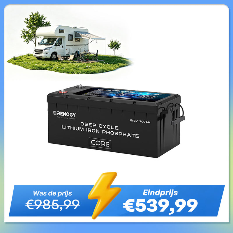Batterie LiFePO4 12V 300Ah Core Series de Renogy – Auto-chauffante (Nouvelle Version)
