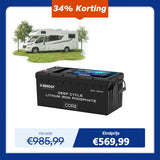Renogy 12V 300Ah Core Series LiFePO4 Accu – Zelfverwarmend (Nieuwe Versie)