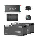 5,12 kWh Caravan Power System | 3000W-omvormer, 50A acculader
