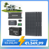 3,84 kWh Caravan Power Kit | 2000 W Omvormer en 50 A Acculader