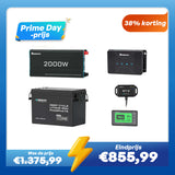 3,84 kWh Caravan Power Kit | 2000 W Omvormer en 50 A Acculader