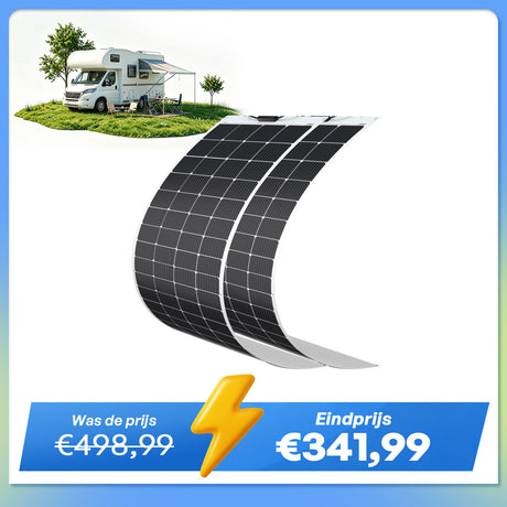 12V 200W Flexibel Monokristallijn Zonnepaneel