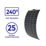 Flexibel Monokristallijn Zonnepaneel 200W – 12V