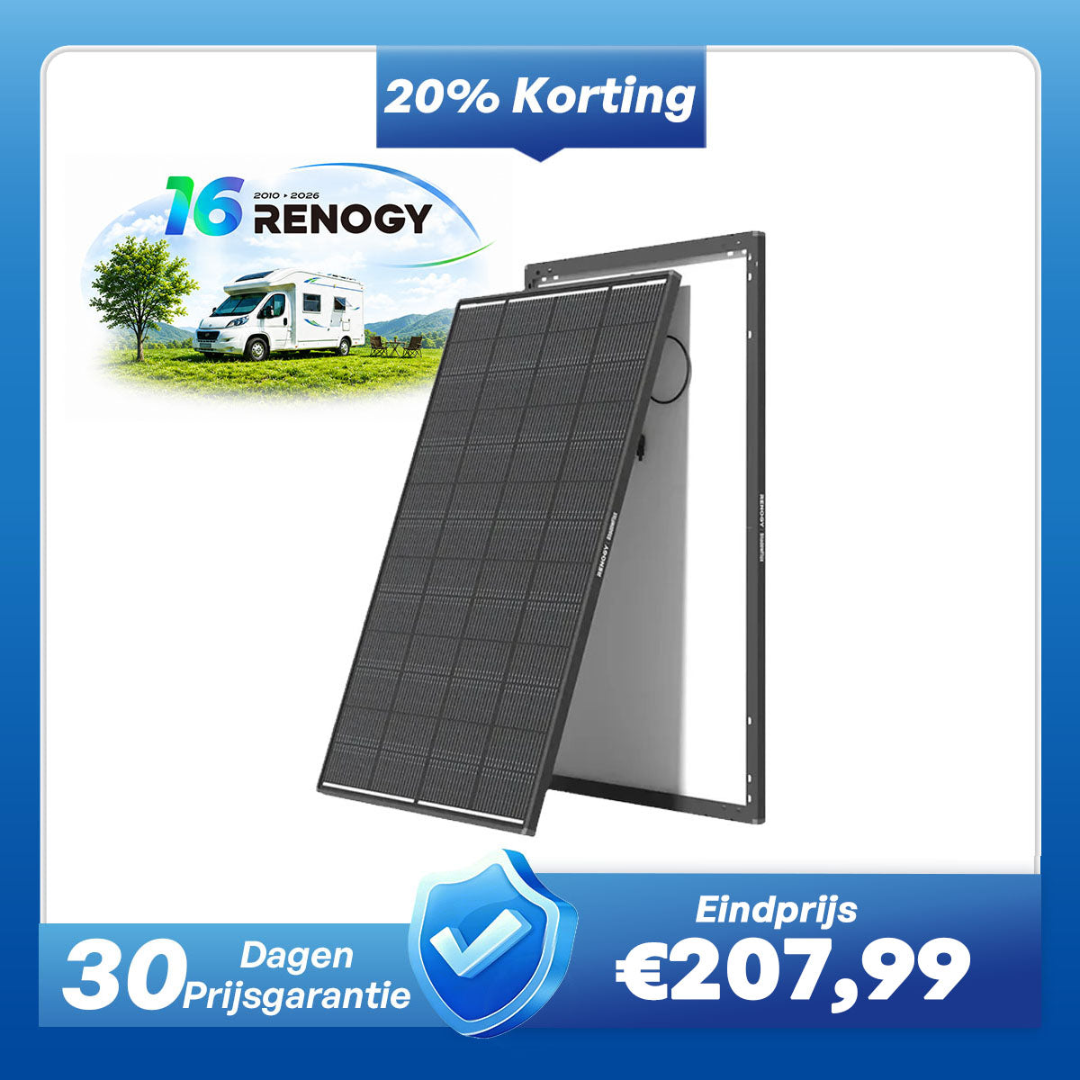ShadowFlux 200W N-type Hoogefficiënt Anti-Shading Zonnepaneel
