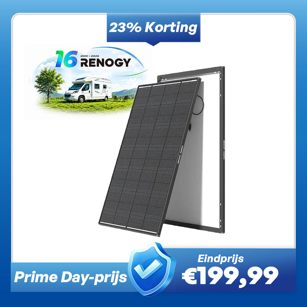 ShadowFlux 200W N-type Hoogefficiënt Anti-Shading Zonnepaneel