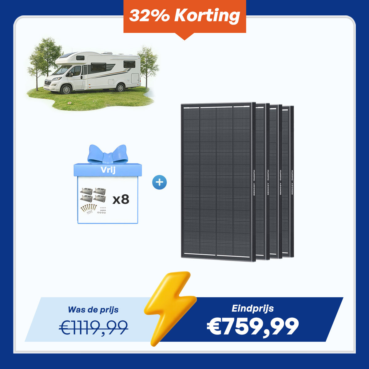 ShadowFlux 200W N-type Hoogefficiënt Anti-Shading Zonnepaneel
