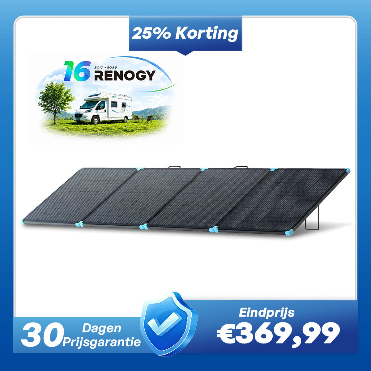 Valise solaire portable Renogy 400W/300W/100W – Légère et puissante