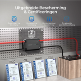 Renogy 12V 40A Chargeur de Batterie DC-DC Uitgebreide beveiligingen & certificeringen